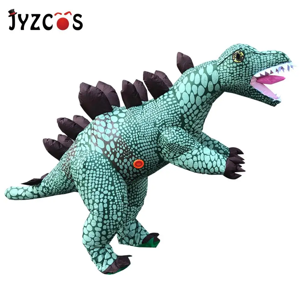 JYZCOS Stegosaur Динозавр Надувные костюмы Парк Юрского периода t-rex динозавр Косплей