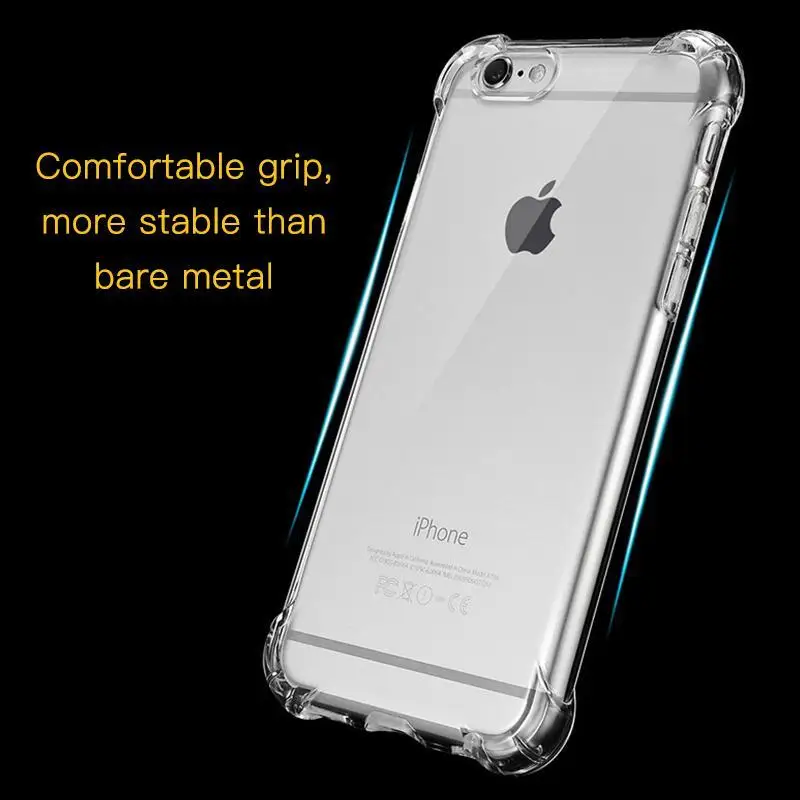 Прозрачный чехол для телефона iPhone 11 Pro Max 5,8 6,1 6,5 X XS Max XR силиконовый чехол из ТПУ для iPhone 6 6S 7 8 Plus