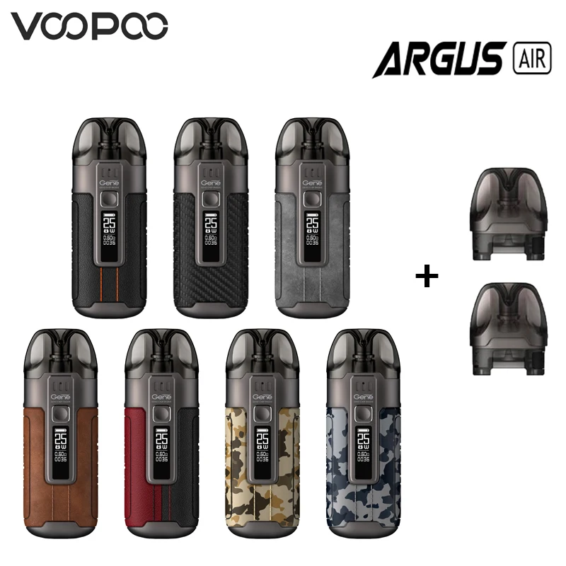 VOOPOO-Kit de AirPod Argus Original, batería de 900mAh y cartucho Pod de 3,8 ml, bobina de PnP-TM1, vaporizador de cigarrillo electrónico, pantalla OLED