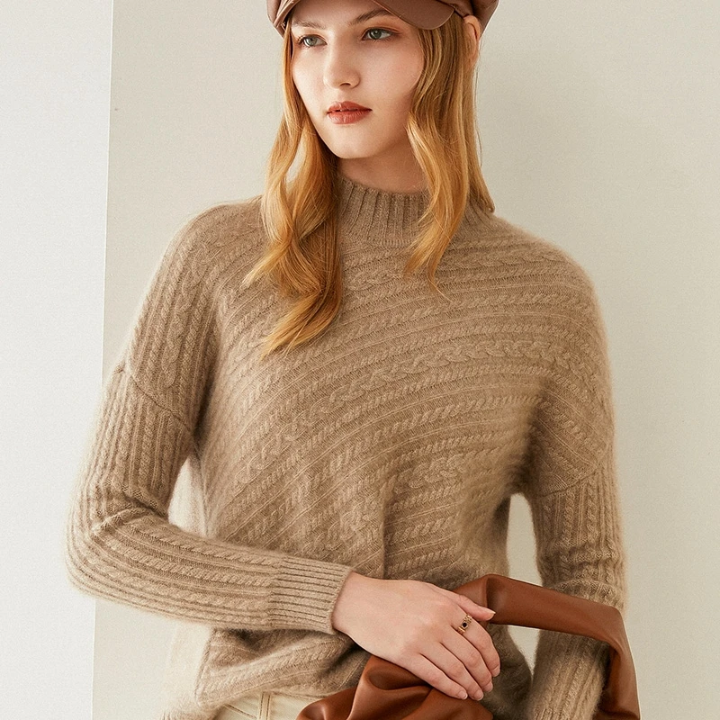 2020 Autumn winter new turtleneck 100% pure