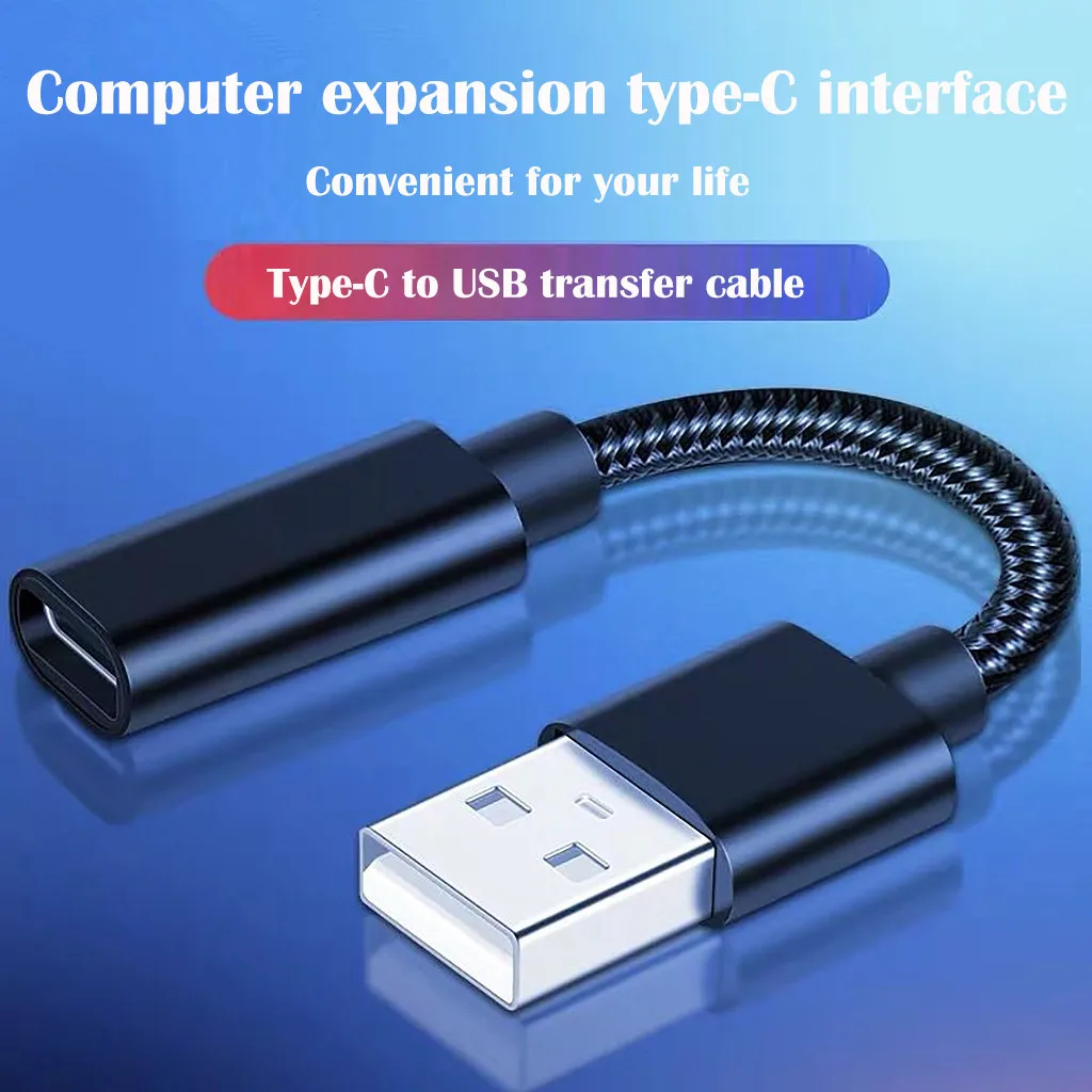 Ouhaobin USB мужчина к usb тип-c Женский OTG адаптер конвертер тип-c кабель для мобильных телефонов для ноутбуков