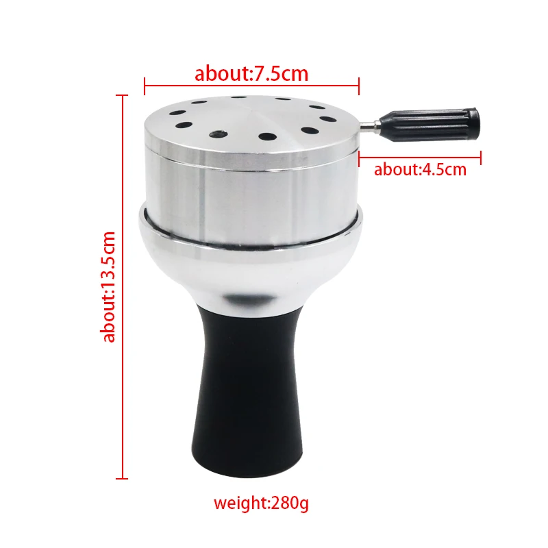 SY 1PC Silicone Hookah Bowl With Metal Cover Shisha Tobacco Bowls Narguile Accessories