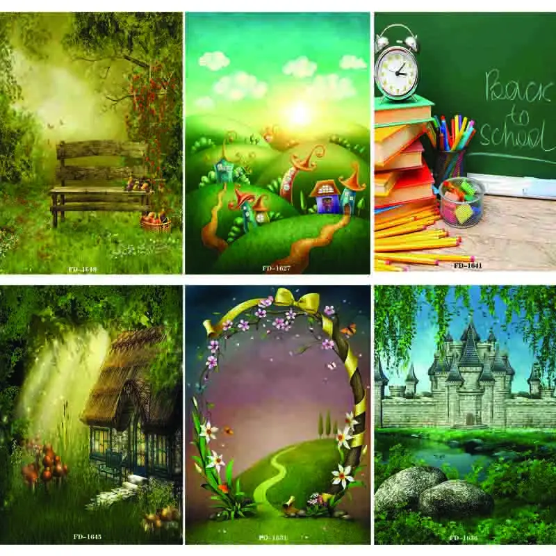 

Vinyl Custom Photography Backdrops Prop fairy tale Theme Photography Background #0021