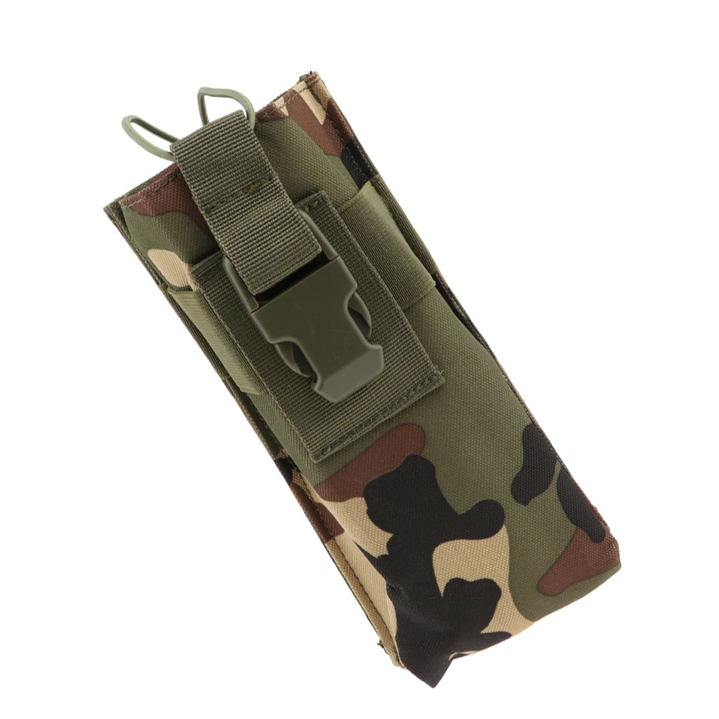 Outdoor Large Size Walkie Talkie Pocket Outdoor Mineral Water Bottle Bag Walkie Talkie Holder Holster Case Camouflage Pocket