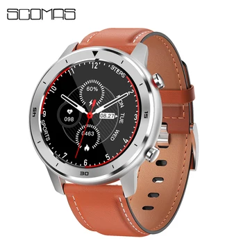 

SCOMAS Newest Smart Watch 1.3"Full Touch Round Display IP68 Waterproof Heart Rate Blood Pressure Monitor Fashion Men Smartwatch