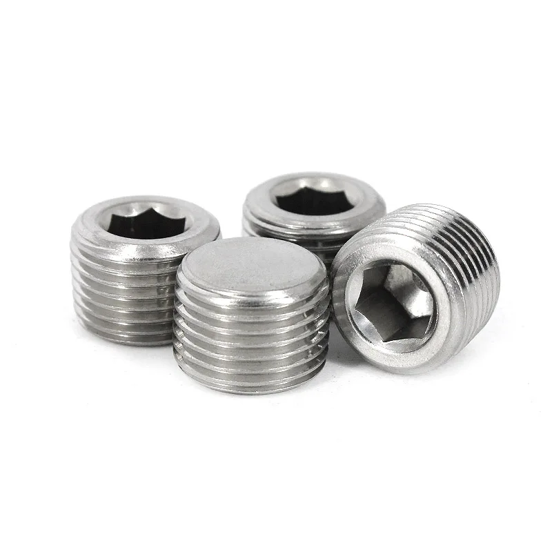 1/8'' - 2'' BSP Male Thread Inner Hexagon Plug 304 Stainless Steel DN6 - DN50 Water Pipe Fitting Joint Connector