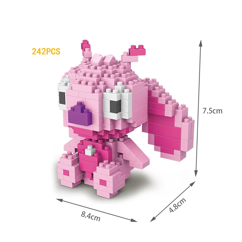 Классические изображения героев мультфильмов собрать nanobricks прекрасные стежка и Анжи микро алмазов строительный блок просвещение образовательный игрушки - Цвет: 2529