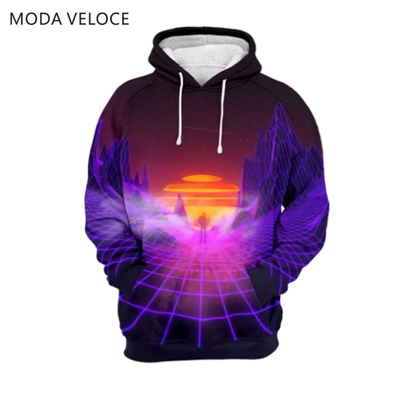 MODAVELOCE другой мир Толстовка полиэстер с шерстью аниме одежда Женская Аниме