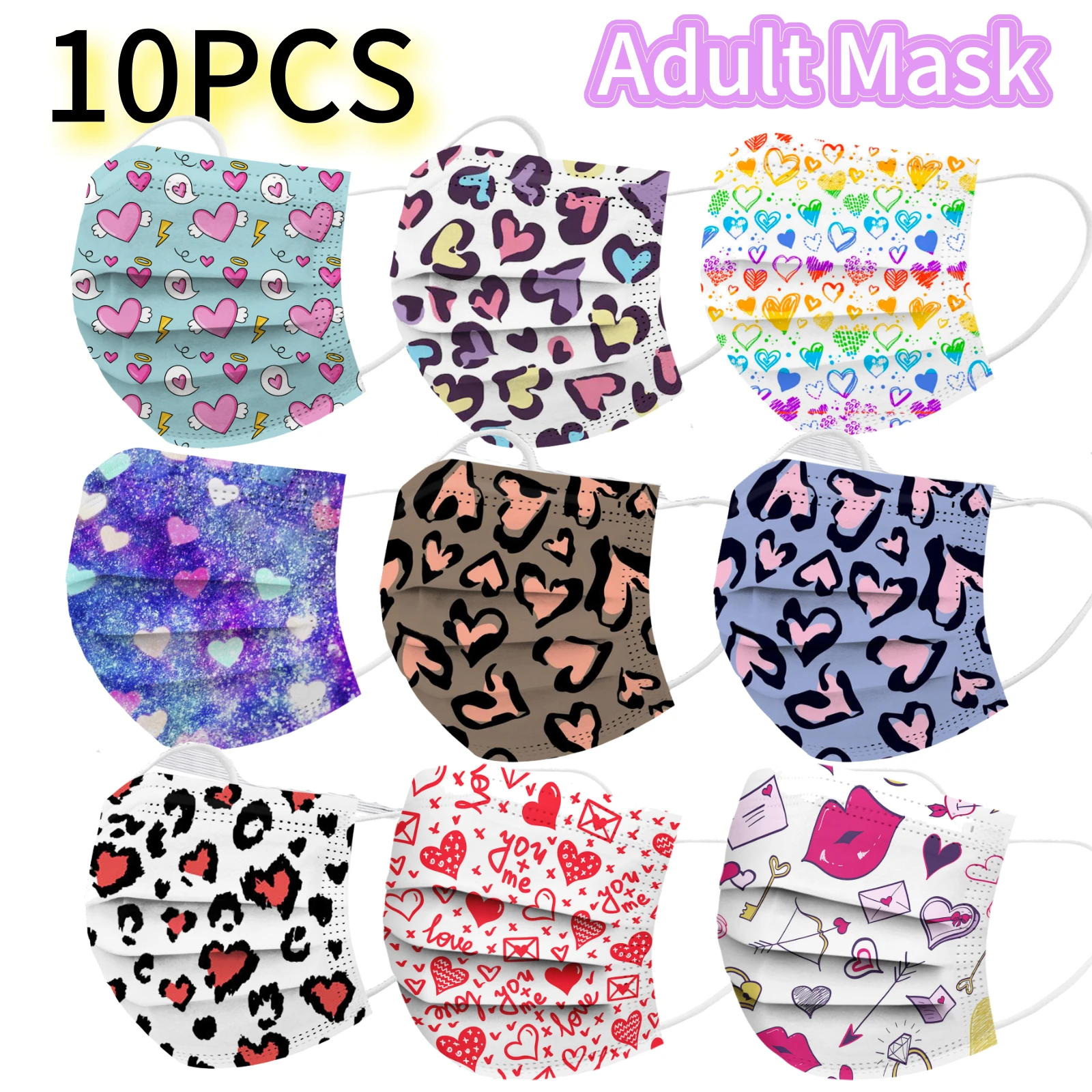 Christmas Deer Disposable Mask Face Adult Halloween Mouth Cute Masks Woman Mascarillas Desechables Mujer | Тематическая одежда и