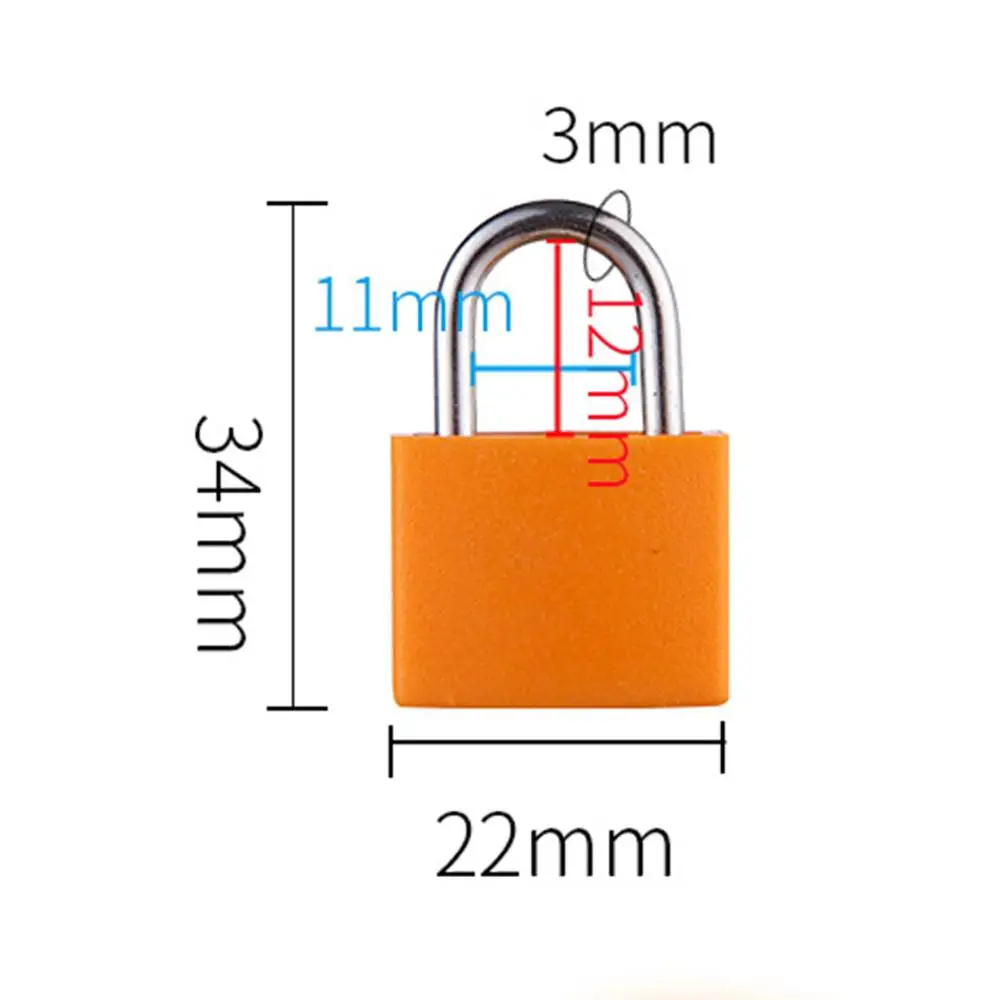 34X22 мм маленький мини прочный стальной замок Дорожный чемодан замок для дневника с 2 ключами водонепроницаемый высокое качество замки# ZH