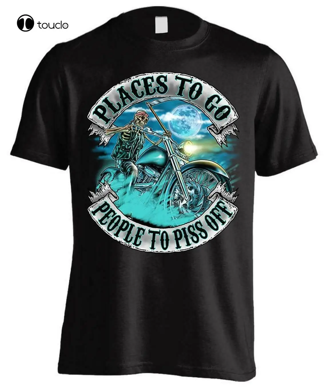 

Places To Go, People To Piss Off Biker T-Shirt