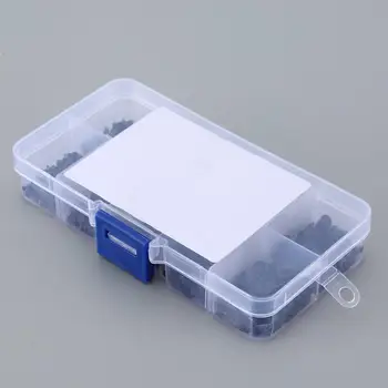 

500pcs M2 M2.5 M3 Black Zinc-platec Carbon Steel DIN965 Flat Head Machine Screws Combination Set B-965-01