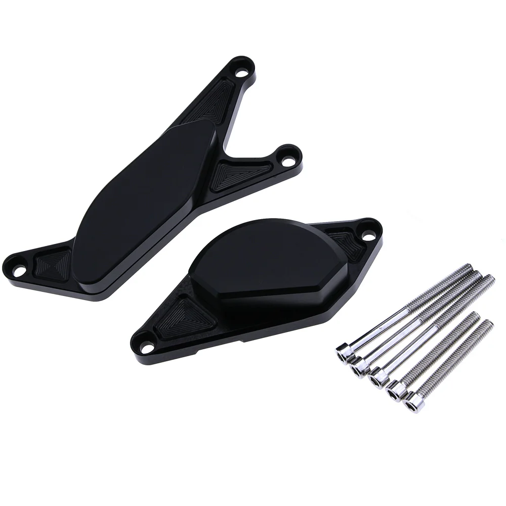 Для SUZUKI GSR750 GSR600 GSR400 GSR 400 600 750 CNC Completo двигатель Краш колодки Quadro ползунки протектор - Цвет: Черный