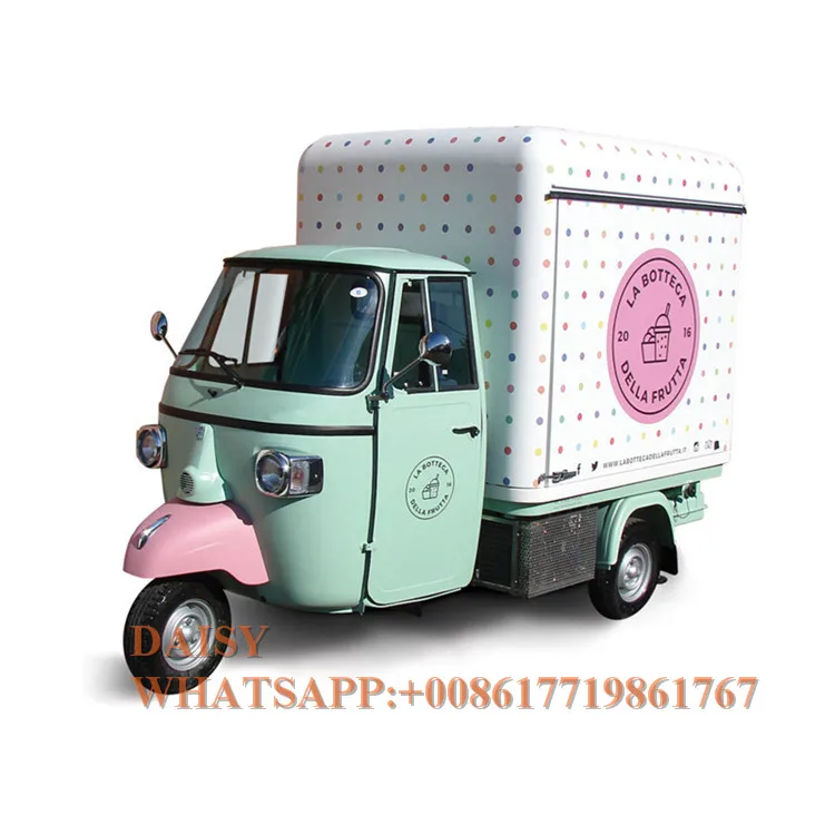 Электрический Piaggio Ape мобильный тук тележка Питание Грузовик для продажи