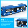 Big Rc Bus Remote Control Car 6 Channel 2.4G Radio Control City Bus Open Door Led Realistic Sound Function Toys for Kids Boys 2