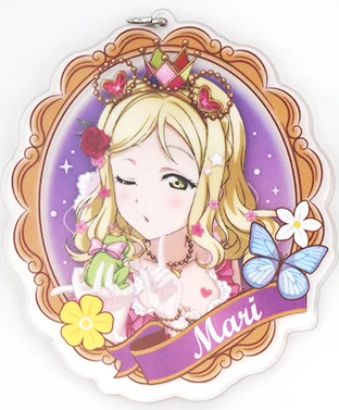 Love Live Lovelive Sunshine Aqours аниме Yoshiko Chika Hanamaru You Dia Ruby Riko Kanan Mari Wanderland акриловый брелок - Цвет: 01 Ohara Mari