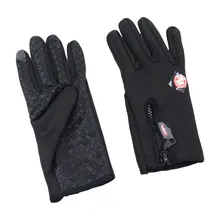 Лыжные альпинистские уличные флисовые перчатки на молнии с полным пальцем на открытом воздухе водонепроницаемые мужские ветрозащитные перчатки с сенсорным экраном для верховой езды