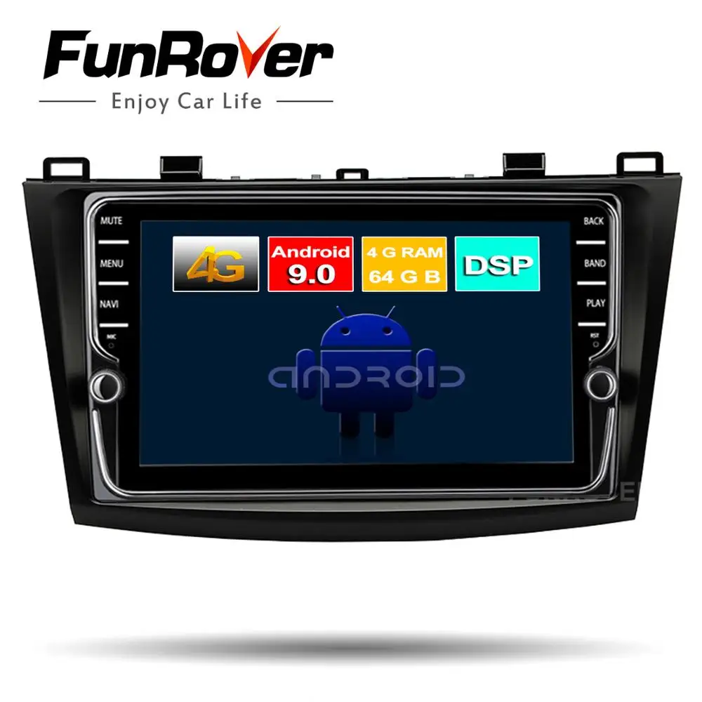 #*Cheap Funrover 8 core android 9.0 Car DVD GPS Radio Stereo for MAZDA 3 mazda3 Axela 2010 2013 Car Multimedia Player tape recorder