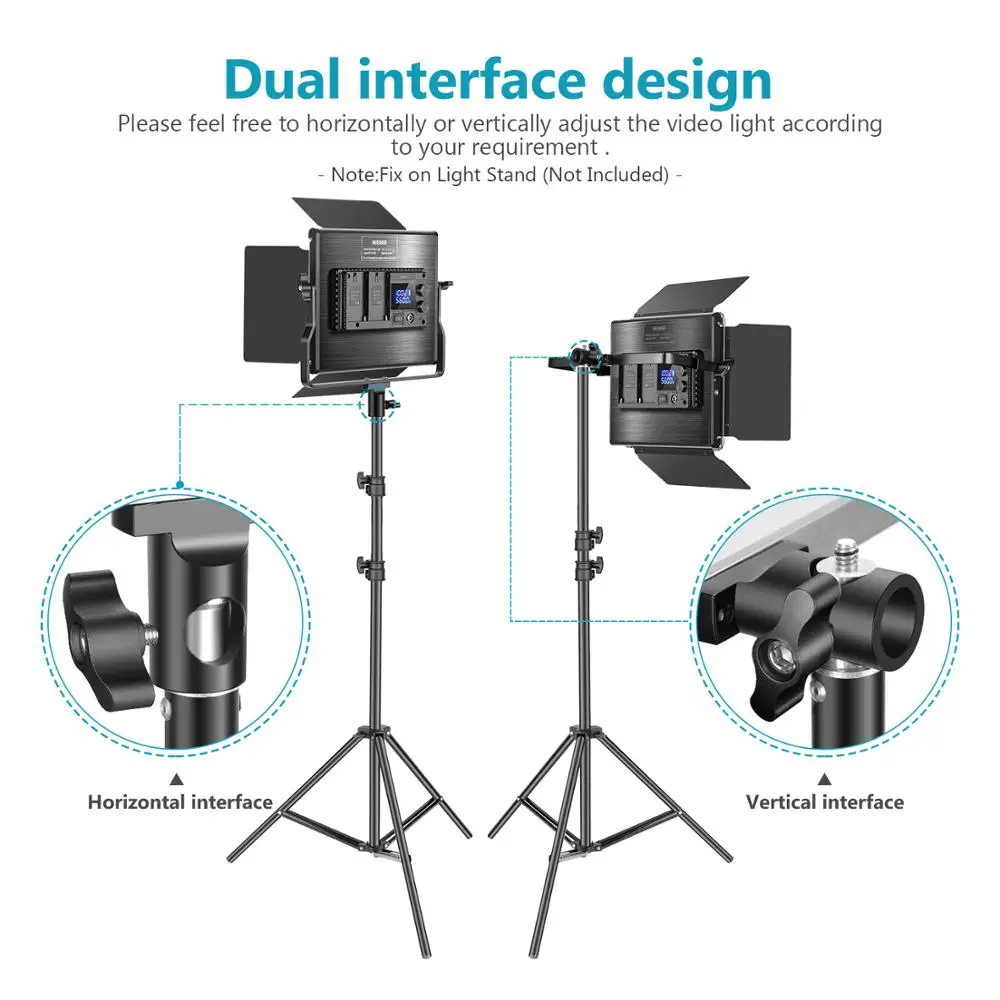 Kaufen Neewer Erweiterte 2,4G 660 LED Video Licht, dimmbare Bi Farbe LED Panel + LCD Bildschirm und 2,4G Drahtlose Fernbedienung für Porträt Produkt