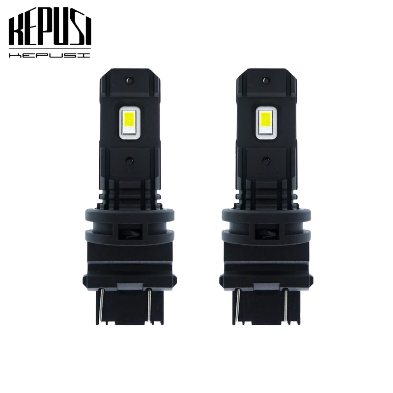 

2x T25 3157 Led Signal Bulb P27W P27/7W Led T25 3156 For Auto Turn Signal Brake Backup Reverse Light 3157 Led White 6000K