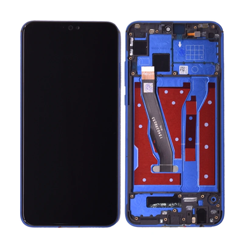 Blue with frame Для huawei Honor 8X JSN-AL00 JSN-L22 JSN-L21 полный ЖК-дисплей дисплей+ кодирующий преобразователь сенсорного экрана в сборе Замена - Цвет: Blue with frame