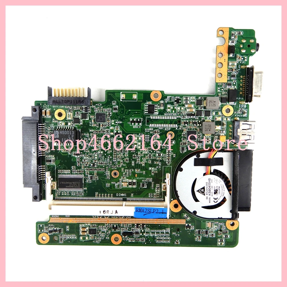 1015PX REV: 1,4G с вентилятором+ Материнская плата радиатора для ASUS Eee PC 1015PX материнская плата для ноутбука 1015PX материнская плата полностью проверена