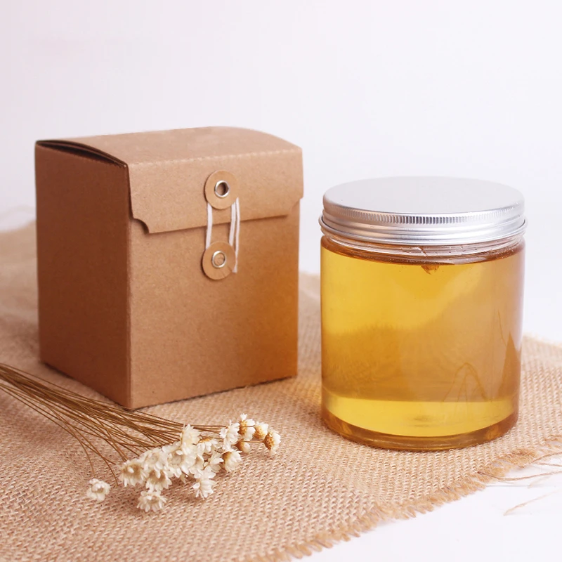 Aluminum cover transparent plastic bottle sealed food wide mouth jar cream bottle