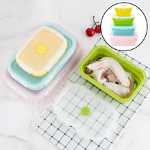 4 шт./компл. Складные Ланч-Коробки складной Еда хранения от боли в спине контейнер замок Путешествия Кухня обеденный бар