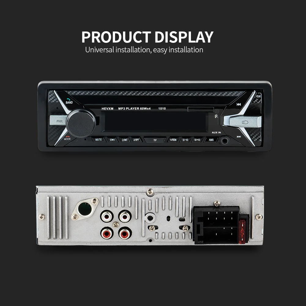 12 В Bluetooth Авто Радио 1DIN стерео аудио MP3 плеер FM радио приемник Поддержка Aux вход SD USB MMC