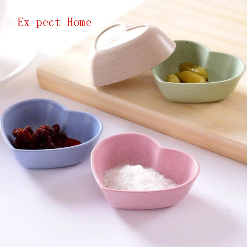 

200pcs Plates Sauce Dish Plates Seasoned Mustard Wheatgrass Bowl Sauce Saucer Small Vinegar Taste Board Snack Plate