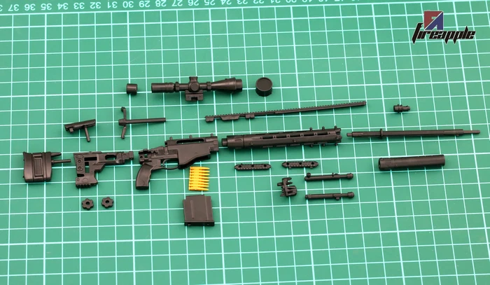 1/6 ARMA modello in plastica REMINGTON MSR Fucile Pistola FAI DA TE giocattolo per 12" Action Figure 
