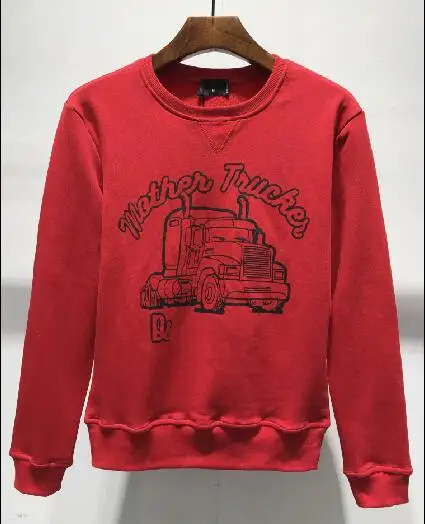 Red DSENQI DSQ печать толстовка унисекс Повседневная Толстовка DS287 - Color: Red
