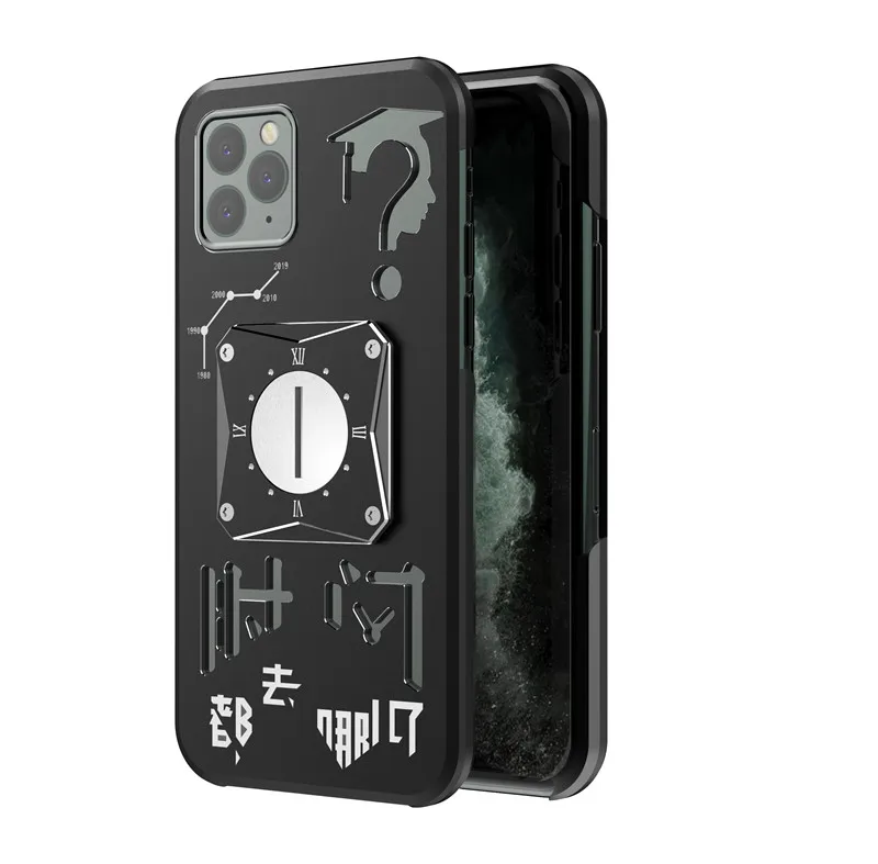 Противоударный защитный чехол для iPhone 11 чехол Роскошный Металлический Xr чехол механический чехол для iPhone 7 8 Plus X Xr Xs Max 11 Pro Max Funda
