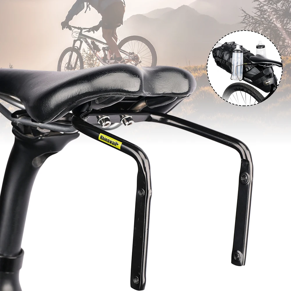 Bike Saddle Stabilizer Bracket Rear Seat Mounting Bicycle Luggage Rack Holder Support Shelf Frames Accessories | Спорт и развлечения