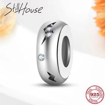 

Lightning pattern Hot 925 Sterling Silver spacer Beads for Jewelry Making fit Original European Charms Bracelet