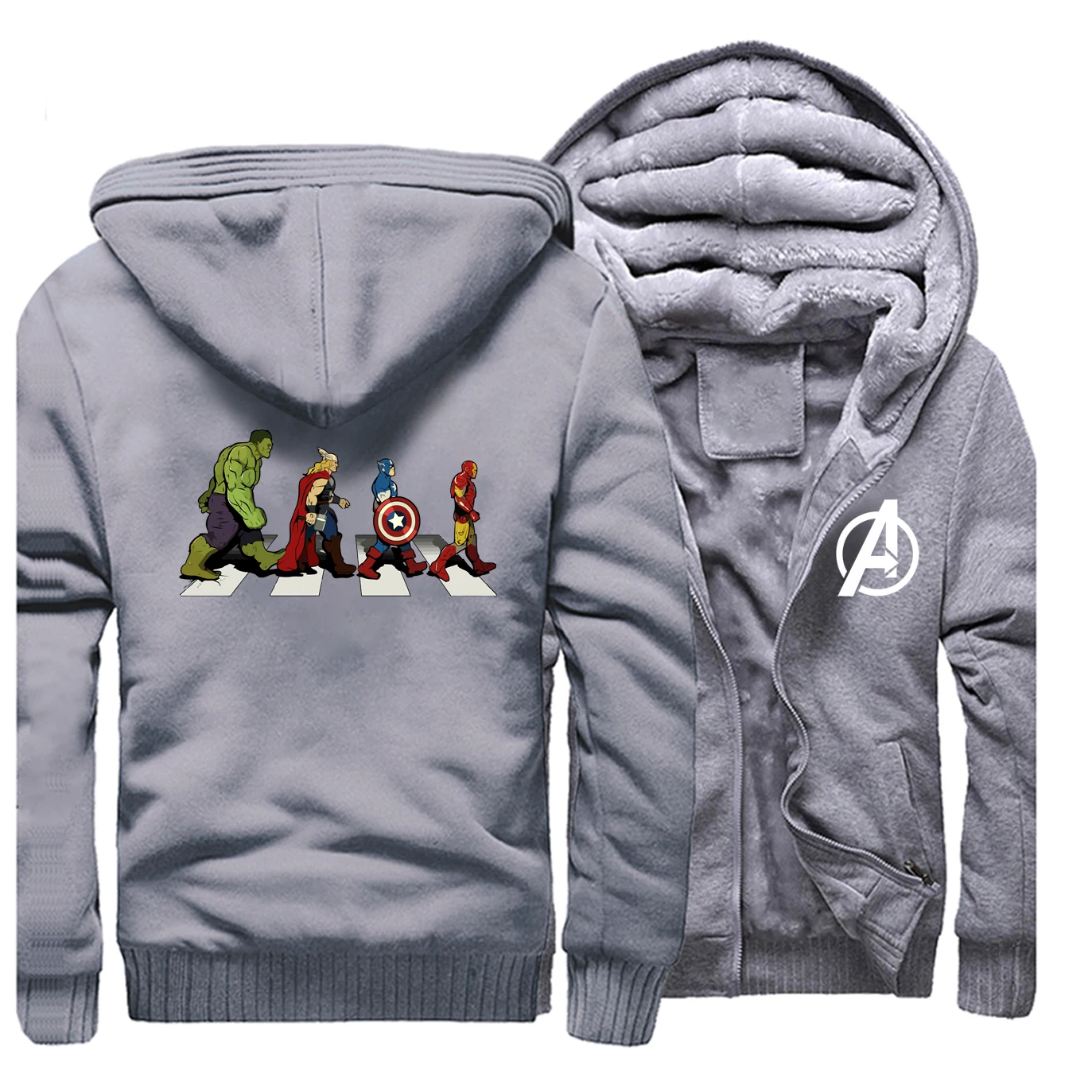 Супергерой, брендовая мужская толстовка с капюшоном Marvel, Мстители, мужские повседневные толстовки, Толстая Толстовка,, Зимняя Мужская Флисовая теплая куртка, уличная одежда