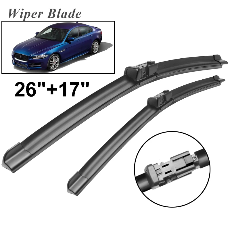 

Щетки стеклоочистителя okoстеклоочистителя RHD и LHD для Jaguar XE 2015-2018, лобовое стекло, переднее стекло, 26 дюймов + 17 дюймов