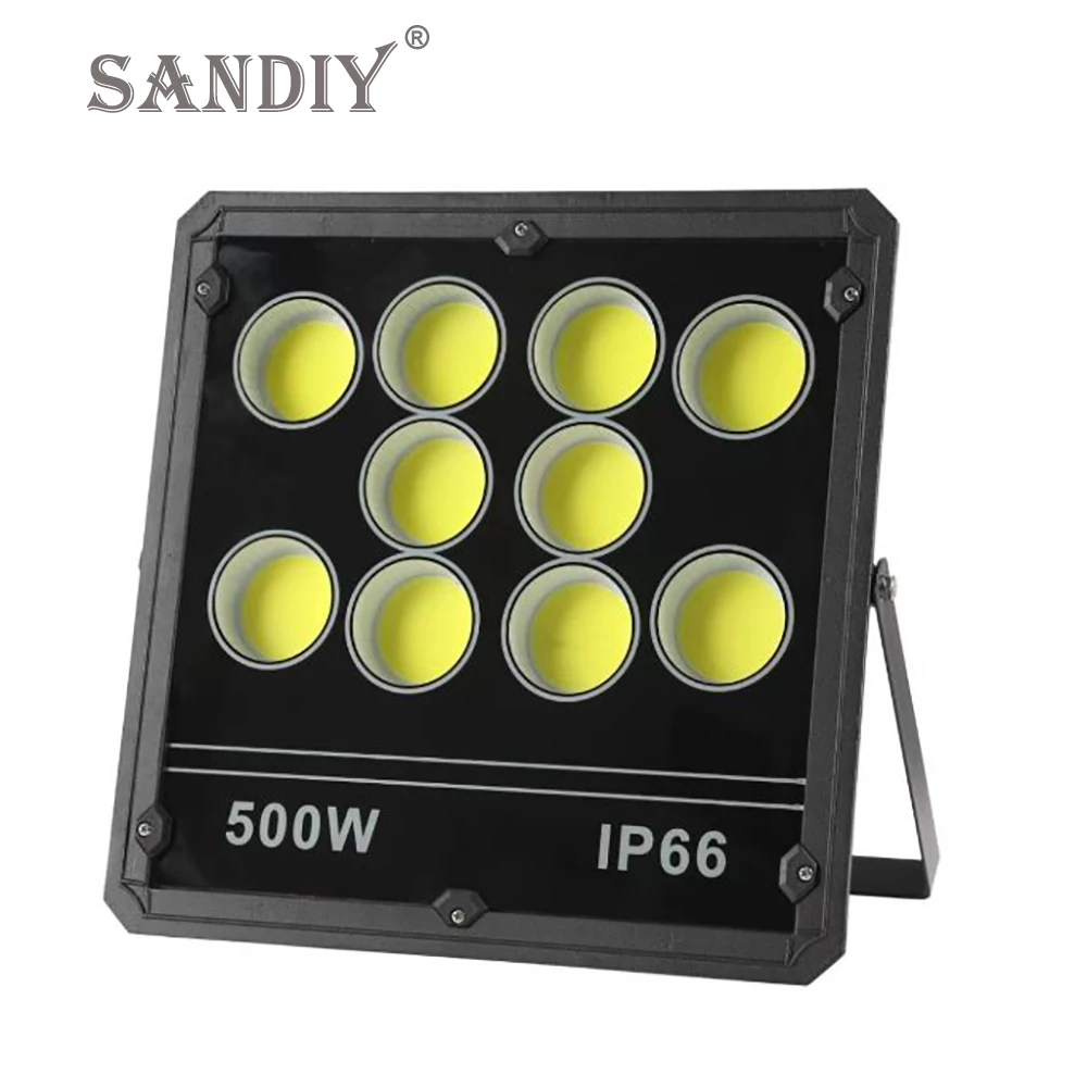 SANDIY Rádiózavarok ligh ledes 50W 100W 200W 300W 500W Reflektorfény kültéri kerti szögletes Villanyégő Nyárilak Lakóház Lakóház Külső kép falra Világítás