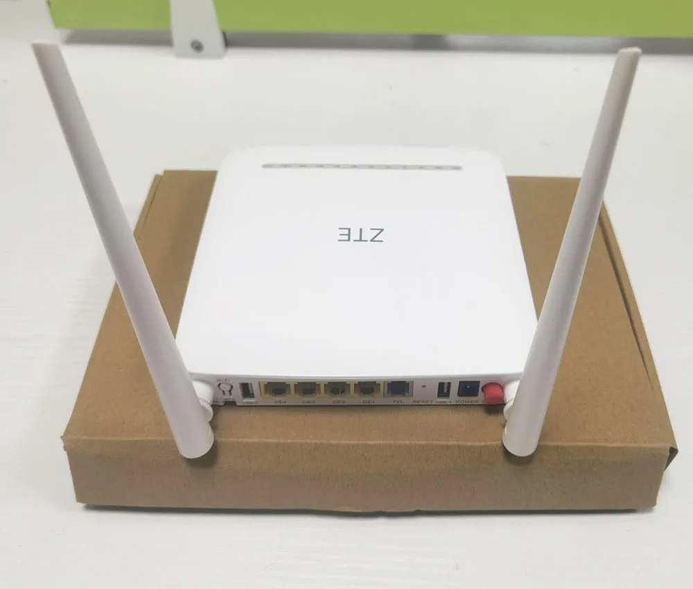Новинка ZTE GPON ONU F670L 4GE LAN + 1TEL 2 4G/5 8G двухдиапазонный Wi-Fi AC i маршрутизатор Оптическая