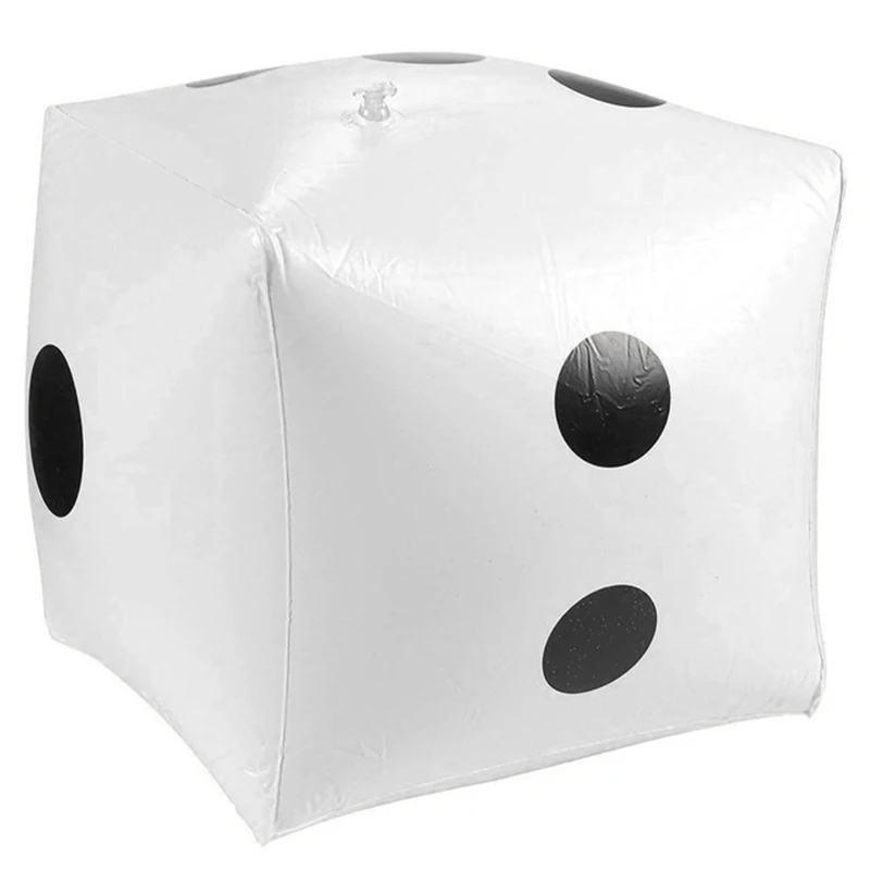 2 шт. надувные игральные кости Jumbo, в горошек, для улицы, для детей, для дня рождения, для вечеринки, вкус, детский бассейн, игрушки, аксессуары для воздушного шара