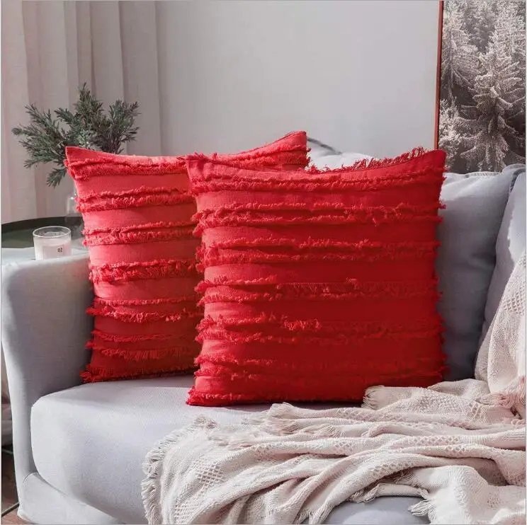 color3 45X45 см популярный разноцветный диван для отеля мягкий прямоугольный квадратный однотонный цвет белый черный серый хлопок современный чехол для подушки - Цвет: color3