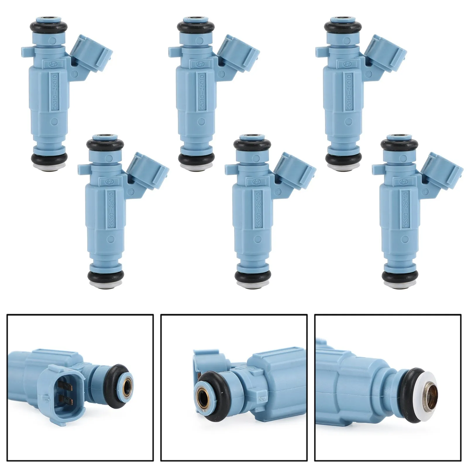 

Areyourshop 6pcs Fuel Injectors fit For Kia Sorento 3.5L 2003 2004 2005 9260930003 35310-38010 Car Auto Parts