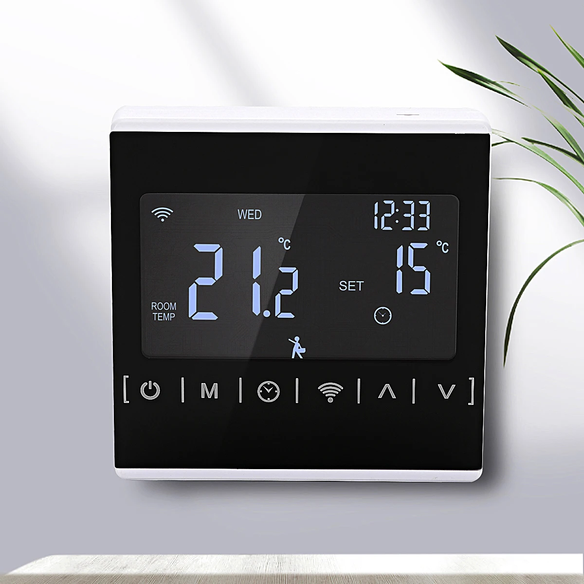 110V 120V 230V All Touch Screen Temperature Controller Thermoregulator Black Back Light Electric Heating Room Thermostat WiFi