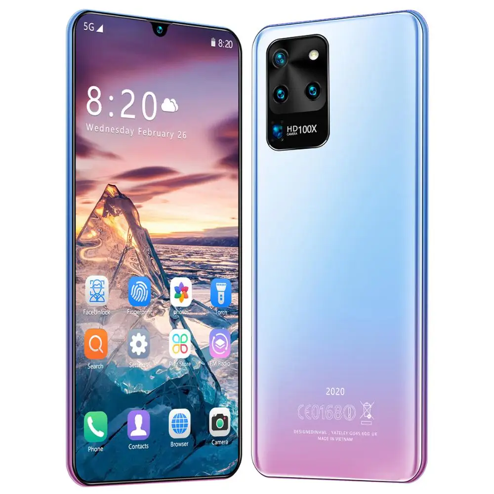 Глобальная версия 7 5-дюймовый Galay S20 network global поставить новые MediaTek смартфон 8 256 ГБ