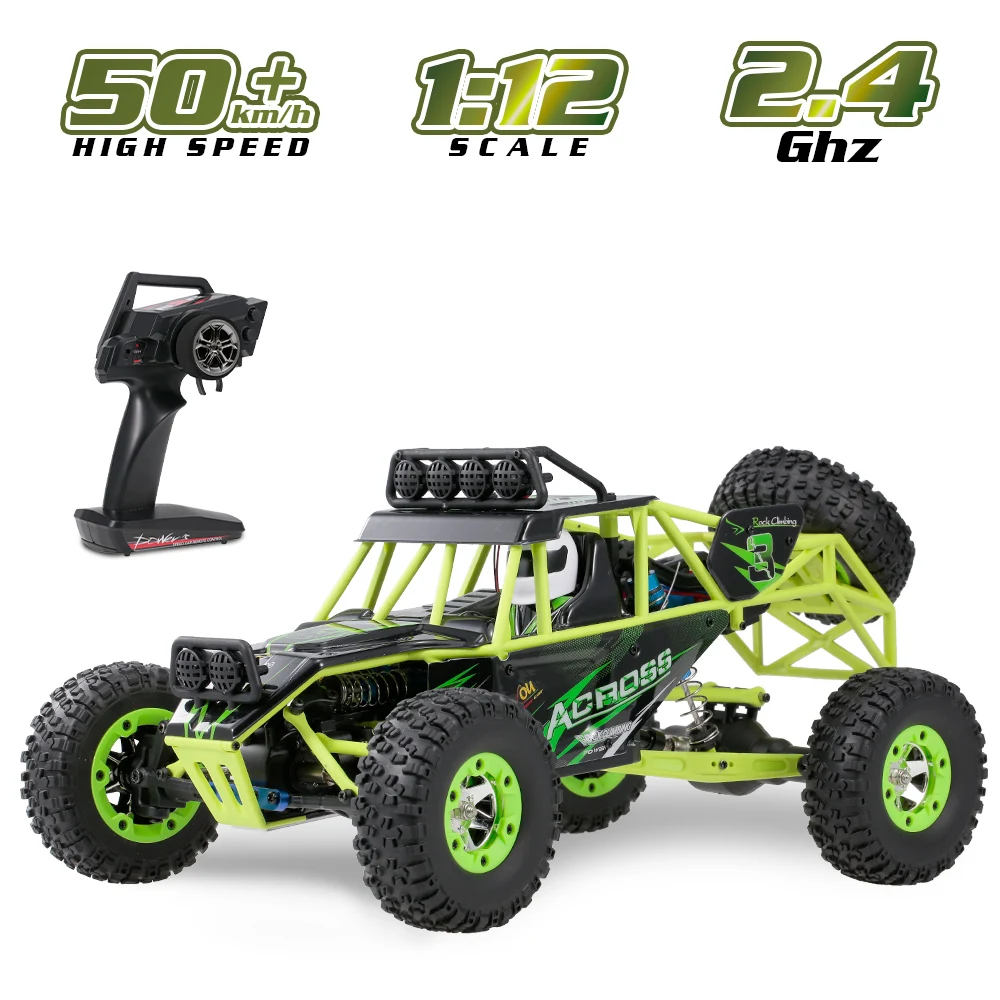 Wltoys 1/12 Радиоуправляемая машина для скалолазания 2 4G 4WD 50 км/ч высокоскоростная