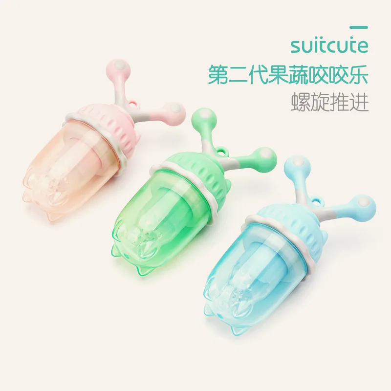 

Teething Feeder Bag Can Promote Fruit And Vegetable Fang Music Infant Dietary Supplement Maker Molar Rod Baby Eat Fruit Pacifier