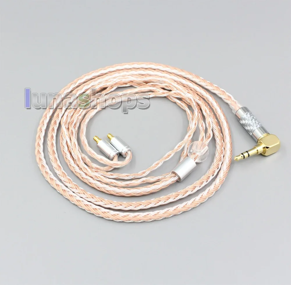 LN006458 2,5 мм 3,5 мм XLR сбалансированный 16 Core OCC серебро смешанные наушники кабель для Sennheiser IE400 IE500 Pro