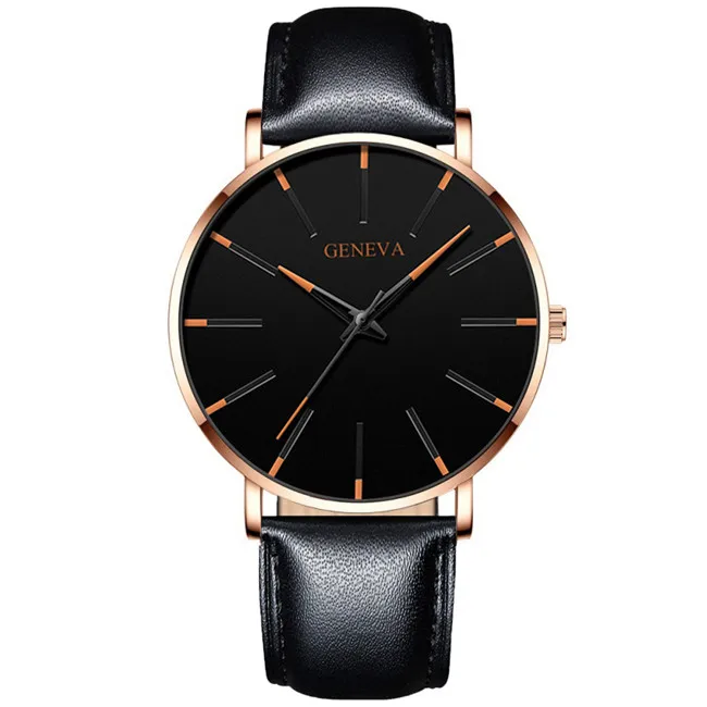 L Rose Gold Orange Простые современные кварцевые часы, мужские часы из нержавеющей стали с сетчатым ремешком, повседневные наручные часы для мужчин, модные мужские часы - Цвет: L Rose Gold Orange
