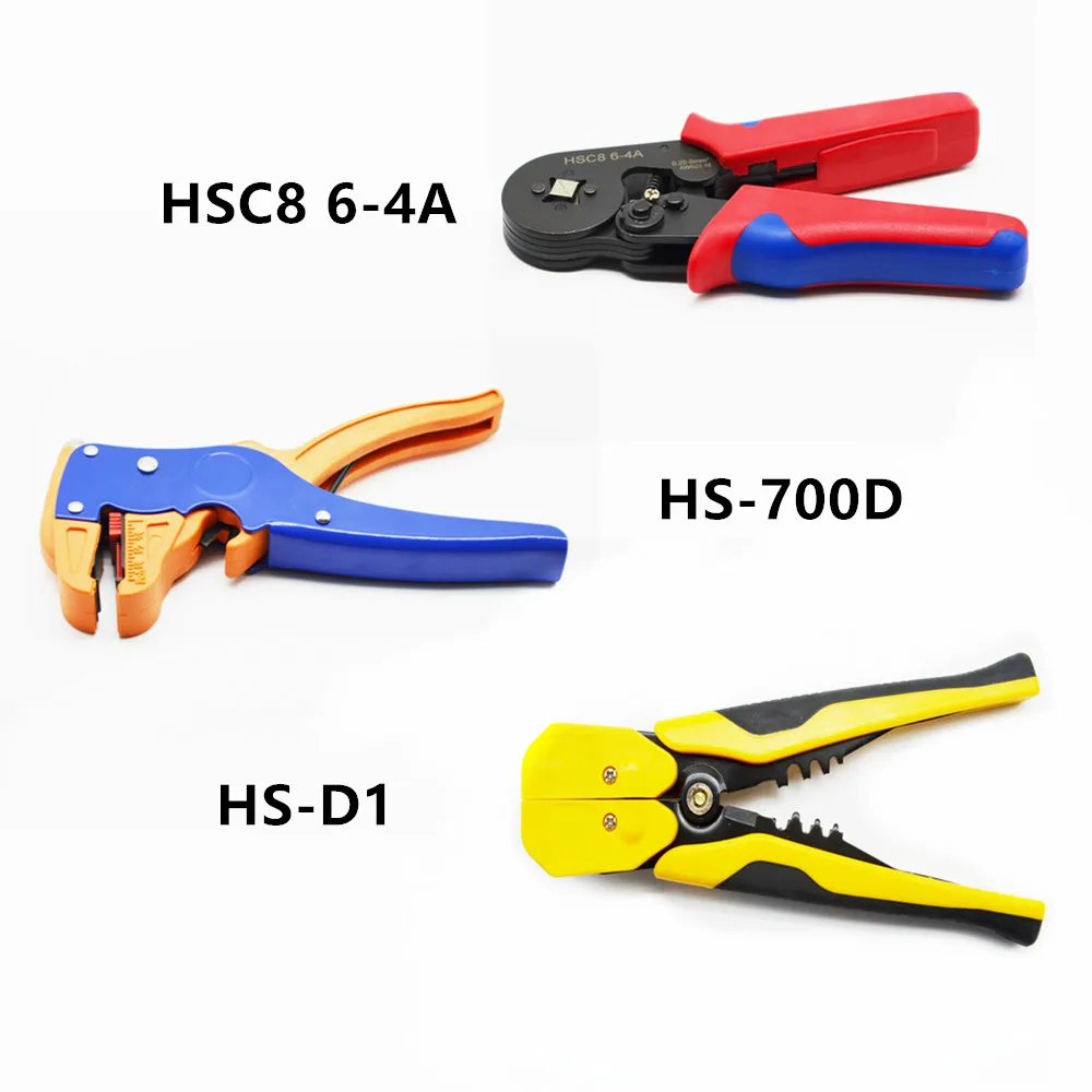 

HSC8 6-4A HS-D1 HS-700D Wire Stripper Self Adjusting Crimping Plier Crimper Handle Tool