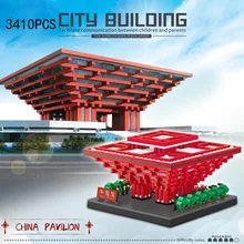 

World famous architecture Expo 2010 Shanghai China Pavilion micro diamond block model brick educational toy collection nanobrick